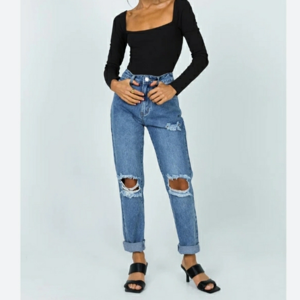 Princess Polly Hayden Jeans Distressed